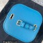 Ceine SMALL BOX cuir triomphe bag in Smooth Calfskin Blue 2022