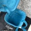 Ceine SMALL BOX cuir triomphe bag in Smooth Calfskin Blue 2022