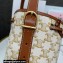 Celine Small Drawstring bag in Triomphe Canvas and Calfskin White 2022