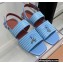 Loro Piana Sprightly Charms Ankle Strap Sandals Blue 2022