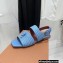 Loro Piana Sprightly Charms Ankle Strap Sandals Blue 2022