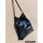Chanel Shiny Calfskin CHANEL 22 Medium Handbag AS3261 in Original Quality Black/Gold 2022