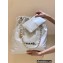Chanel Shiny Calfskin CHANEL 22 Large Handbag AS3262 in Original Quality White/Black 2022