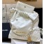 Chanel Shiny Calfskin CHANEL 22 Large Handbag AS3262 in Original Quality White/Gold 2022