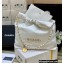 Chanel Shiny Calfskin CHANEL 22 Medium Handbag AS3261 in Original Quality White/Gold 2022