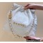 Chanel Shiny Calfskin CHANEL 22 Small Handbag AS3260 in Original Quality White/Gold 2022