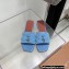 Loro Piana Sprightly Charms Flat Sandals Blue 2022