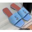 Loro Piana Sprightly Charms Flat Sandals Blue 2022
