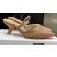 Dior Heel 6.5cm Cotton Embroidery with Thread and Strass Capture Mules Nude Pink 2022