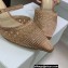 Dior Heel 6.5cm Cotton Embroidery with Thread and Strass Capture Mules Nude Pink 2022