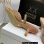 Dior Heel 6.5cm Cotton Embroidery with Thread and Strass Capture Mules Nude Pink 2022