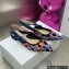 Dior J'Adior Slingback Ballerina Flats in Blue Multicolor Mizza Cotton Embroidery 2022