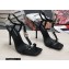 Dolce & Gabbana Heel 10.5cm Nappa leather sandals with DG logo Black 2022