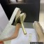 Dior Heel 9.5cm J'Adior Slingback Pumps in Cotton Embroidery with Thread and Strass Gold 2022