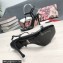 Dolce & Gabbana Heel 10.5cm Nappa leather sandals with DG logo Black 2022