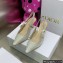 Dior Heel 6.5cm J'Adior Slingback Pumps in Cotton Embroidery with Thread and Strass Gold 2022