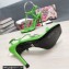 Dolce & Gabbana Heel 10.5cm Nappa leather sandals with DG logo Green 2022