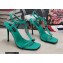 Dolce & Gabbana Heel 10.5cm Nappa leather sandals with DG logo Blue 2022