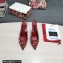 Dolce & Gabbana Heel 10.5cm Studs and Crystals leather Slingbacks Red 2022
