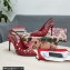 Dolce & Gabbana Heel 10.5cm Studs and Crystals leather Slingbacks Red 2022