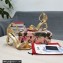 Dolce & Gabbana Heel 9.5cm Nappa leather Crystals sandals with baroque DG logo Gold 2022