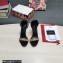 Dolce & Gabbana Heel 9.5cm Nappa leather Crystals sandals with baroque DG logo Black 2022
