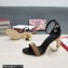 Dolce & Gabbana Heel 9.5cm Nappa leather Crystals sandals with baroque DG logo Black 2022