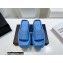 Alexander Wang Heel 10 Platform 6cm Taji Slide Sandals In Lycra Blue 2022