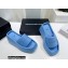 Alexander Wang Heel 10 Platform 6cm Taji Slide Sandals In Lycra Blue 2022