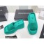 Alexander Wang Heel 10 Platform 6cm Taji Slide Sandals In Lycra Turquoise Green 2022