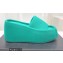 Alexander Wang Heel 10 Platform 6cm Taji Slide Sandals In Lycra Turquoise Green 2022