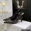 Dior Heel 9.5cm J'Adior Slingback Pumps in Cotton Embroidery with Thread and Strass Black 2022
