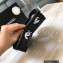 Chanel Logo Printed Lambskin Thong Flat Mules Black 2022