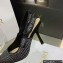 Dior Heel 9.5cm J'Adior Slingback Pumps in Cotton Embroidery with Thread and Strass Black 2022