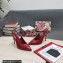 Dolce & Gabbana DG logo Heel 10.5cm leather Slingbacks Patent Red 2022
