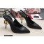 Dolce & Gabbana DG logo Heel 10.5cm leather Slingbacks Black 2022