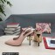 Dolce & Gabbana DG logo Heel 10.5cm leather Slingbacks Pink 2022