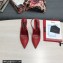 Dolce & Gabbana DG logo Heel 10.5cm leather Slingbacks Red 2022