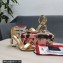 Dolce & Gabbana Heel 9.5cm Nappa leather sandals with baroque DG logo Gold 2022