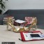 Dolce & Gabbana Heel 9.5cm Nappa leather sandals with baroque DG logo Gold 2022