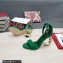 Dolce & Gabbana Heel 9.5cm Nappa leather sandals with baroque DG logo Green 2022