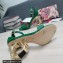 Dolce & Gabbana Heel 9.5cm Nappa leather sandals with baroque DG logo Green 2022