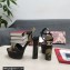 Dolce & Gabbana Heel 15cm platform 5cm Camouflage Patchwork denim sandals Green 2022