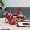 Dolce & Gabbana Heel 9.5cm Nappa leather sandals with baroque DG logo Red 2022