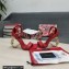 Dolce & Gabbana Heel 9.5cm Nappa leather sandals with baroque DG logo Red 2022