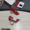Dolce & Gabbana Heel 9.5cm Nappa leather sandals with baroque DG logo Red 2022
