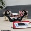 Dolce & Gabbana Heel 9.5cm Nappa leather sandals with baroque DG logo Black 2022