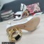 Dolce & Gabbana Heel 9.5cm Nappa leather sandals with baroque DG logo White 2022