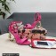 Dolce & Gabbana Heel 9.5cm Nappa leather sandals with baroque DG logo Fuchsia 2022