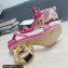 Dolce & Gabbana Heel 9.5cm Nappa leather sandals with baroque DG logo Fuchsia 2022